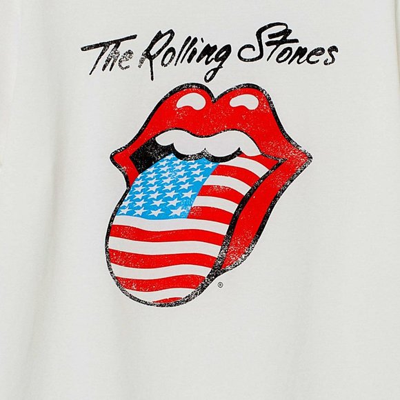 Rolling Stones Tongue Logo Divided H&M Official rock Tee XL runs bigger NWT - Picture 4 of 4
